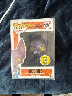 Funko Pop! Animation Beerus Purple and Yellow #120 (2016 SDCC Exclusive)